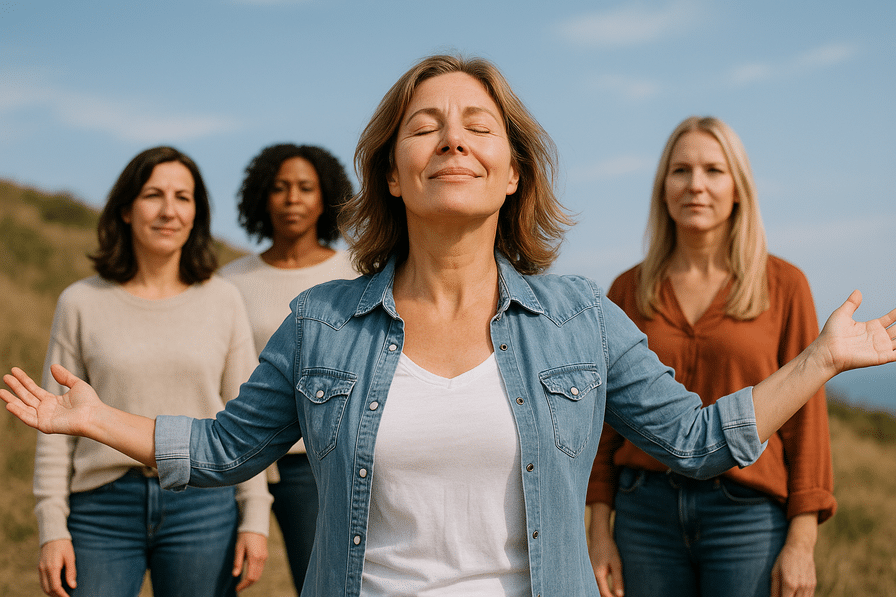תיאור תמונה ברור בנושא 'איך להשתחרר מאמונות מגבילות'