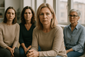 תמונה של אישה חזקה מתבוננת בשקיעה, מסמלת התחלות חדשות והעצמה אישית