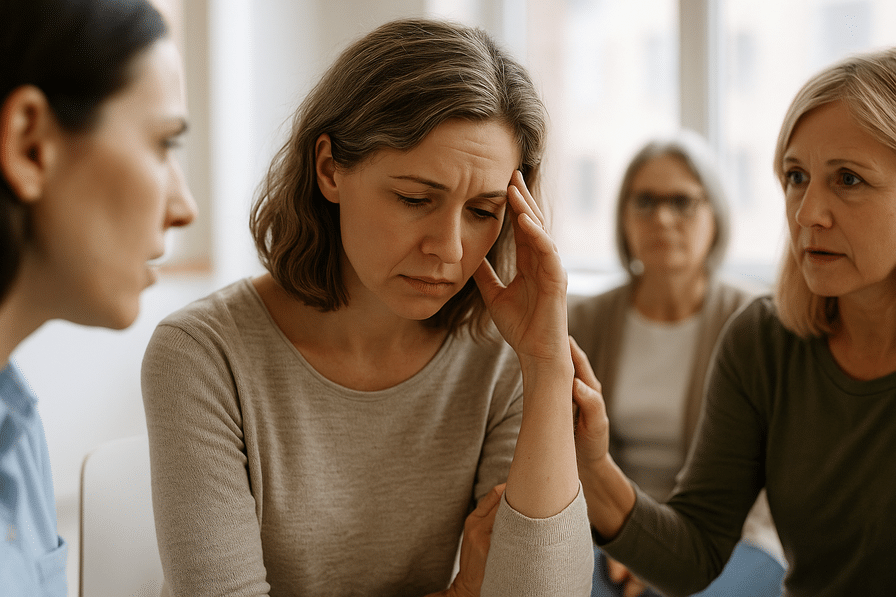 A symbolic image representing personal reflection and breaking recurring patterns in relationships