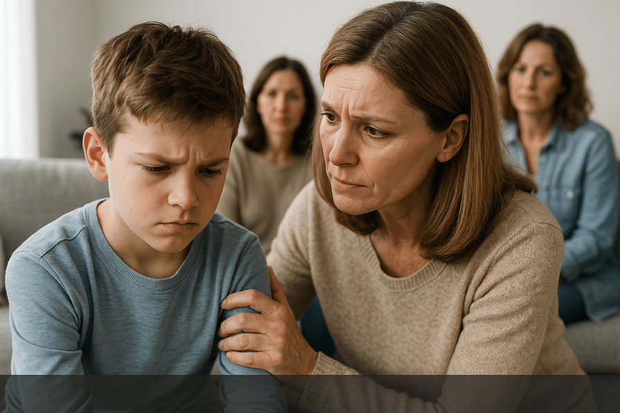 תיאור תמונה ברור בנושא 'איך לעזור לילד עם ADHD להתמודד רגשית?'